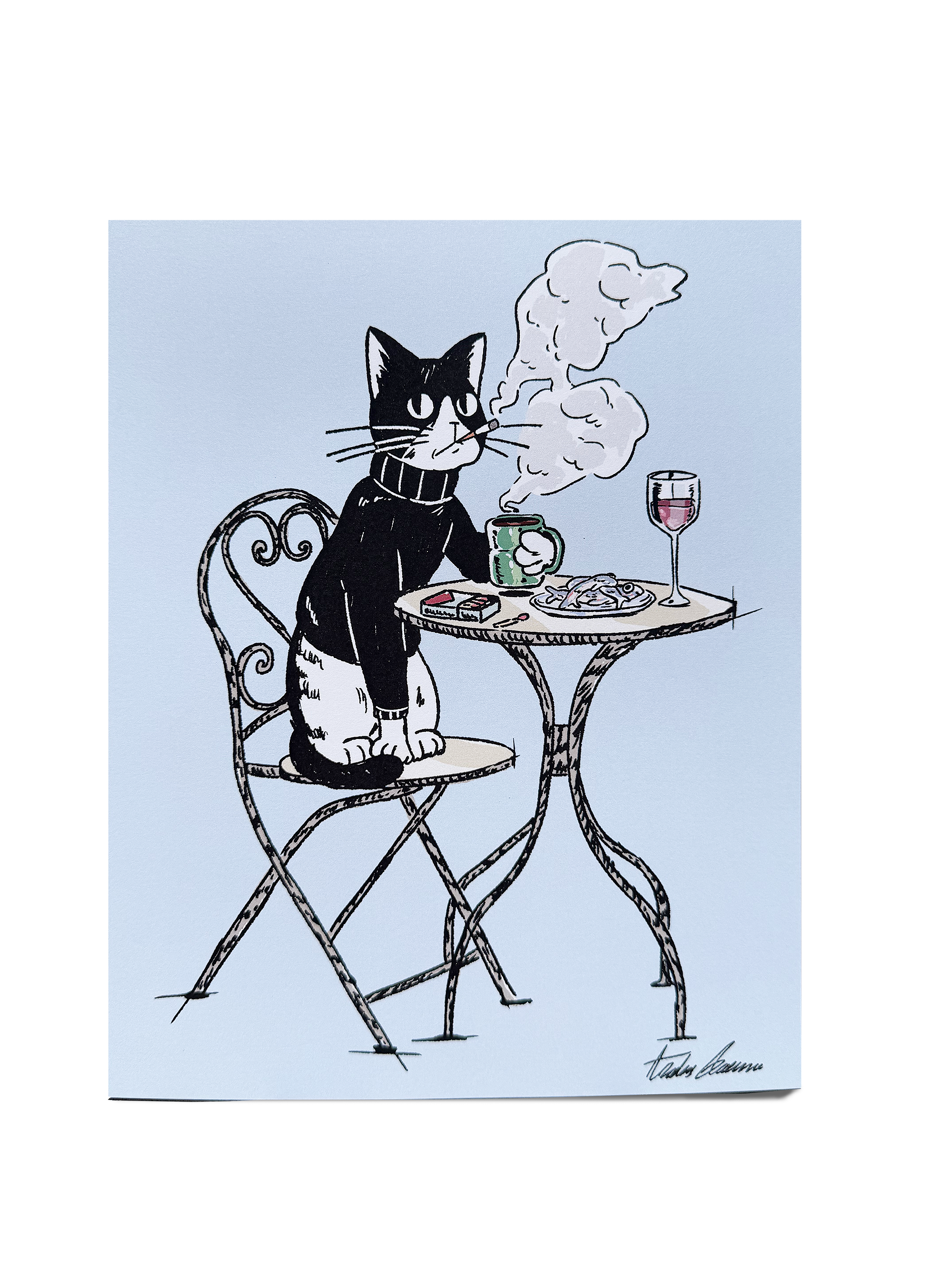 Gatito con un Cafecito