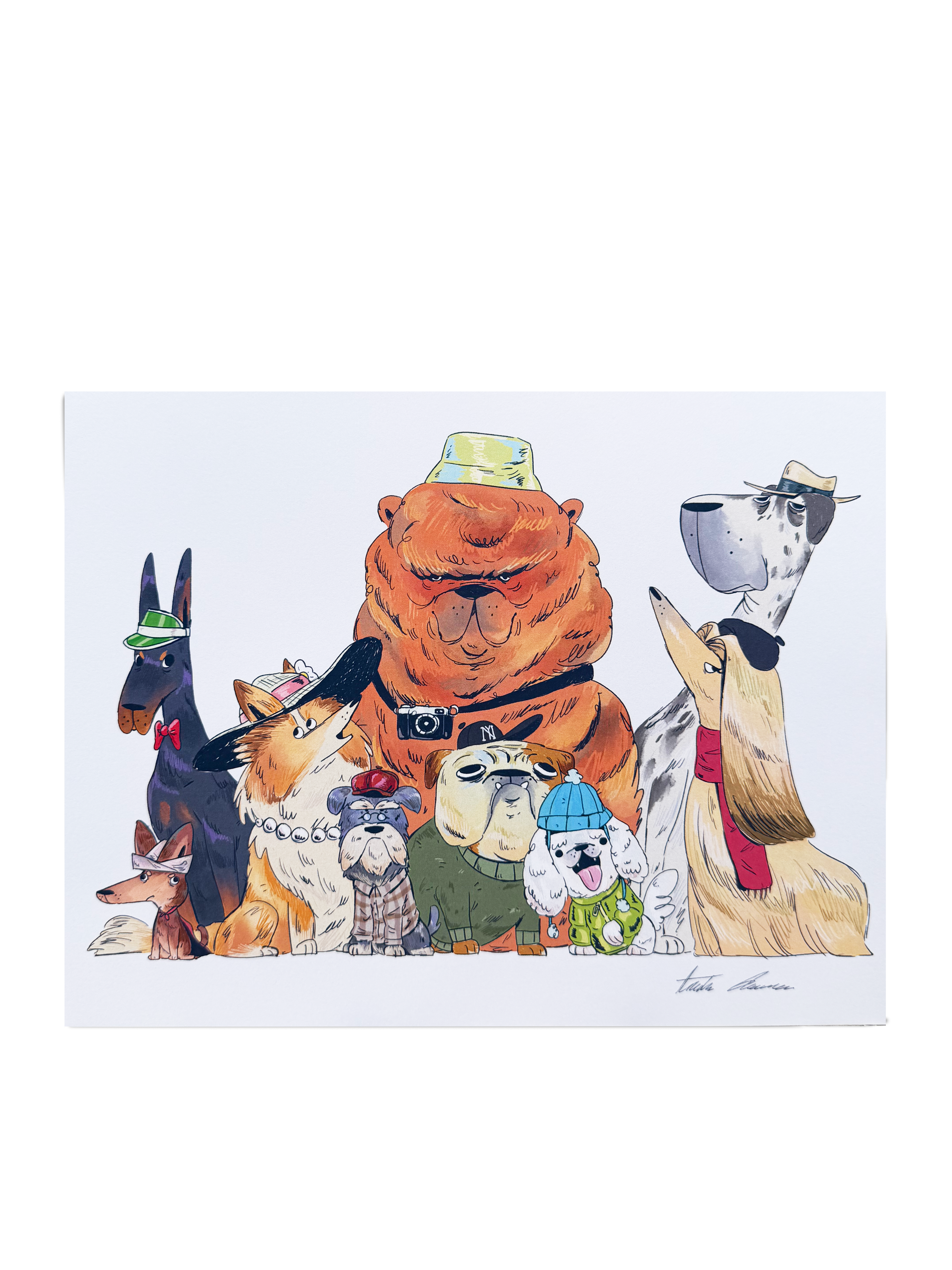 Dogs in Clothes Print