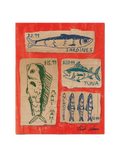 Cardboard Fish Print